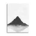 Mountain Breath — Japandi zen ink canvas, minimalist Japanese wall art