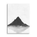 Mountain Breath — Japandi zen ink canvas, minimalist Japanese wall art