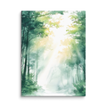 Forest Filter — Japandi komorebi canvas, minimalist Japanese wall art