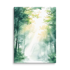 Forest Filter — Japandi komorebi canvas, minimalist Japanese wall art