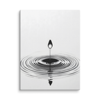 Waterdrop — Japandi zen nature canvas, minimalist Japanese wall art