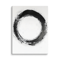 One Stroke — Japandi zen ink canvas, minimalist Japanese wall art