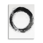 One Stroke — Japandi zen ink canvas, minimalist Japanese wall art