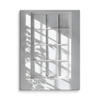 Shadow Play — Japandi komorebi canvas, minimalist Japanese wall art