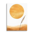 Golden Hour — Japandi komorebi canvas, minimalist Japanese wall art