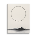 Circle and Space — Japandi ma canvas, minimalist Japanese wall art