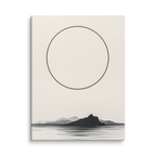 Circle and Space — Japandi ma canvas, minimalist Japanese wall art