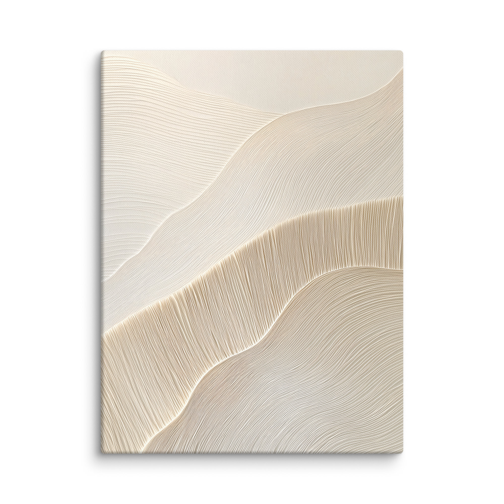 Paper Grain — Japandi wabi-sabi canvas, minimalist Japanese wall art