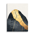 Kintsugi Lines — Japandi wabi-sabi canvas, minimalist Japanese wall art