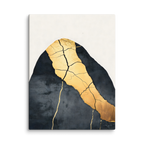 Kintsugi Lines — Japandi wabi-sabi canvas, minimalist Japanese wall art