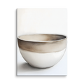 Clay Form — Japandi wabi-sabi canvas, minimalist Japanese wall art