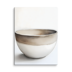 Clay Form — Japandi wabi-sabi canvas, minimalist Japanese wall art