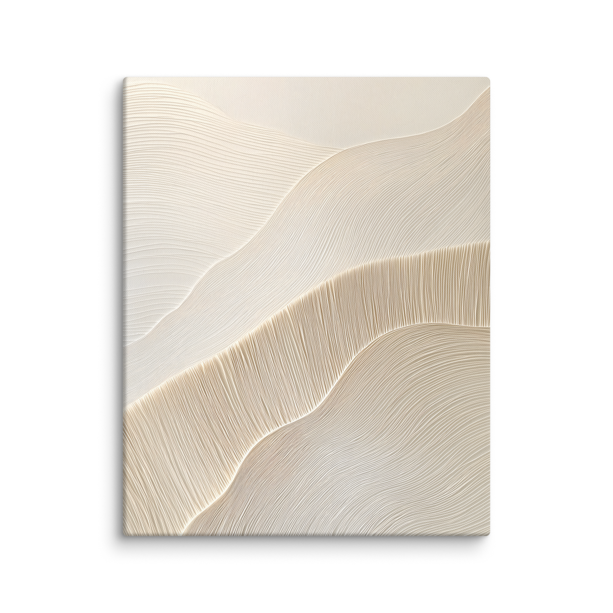 Paper Grain — Japandi wabi-sabi canvas, minimalist Japanese wall art