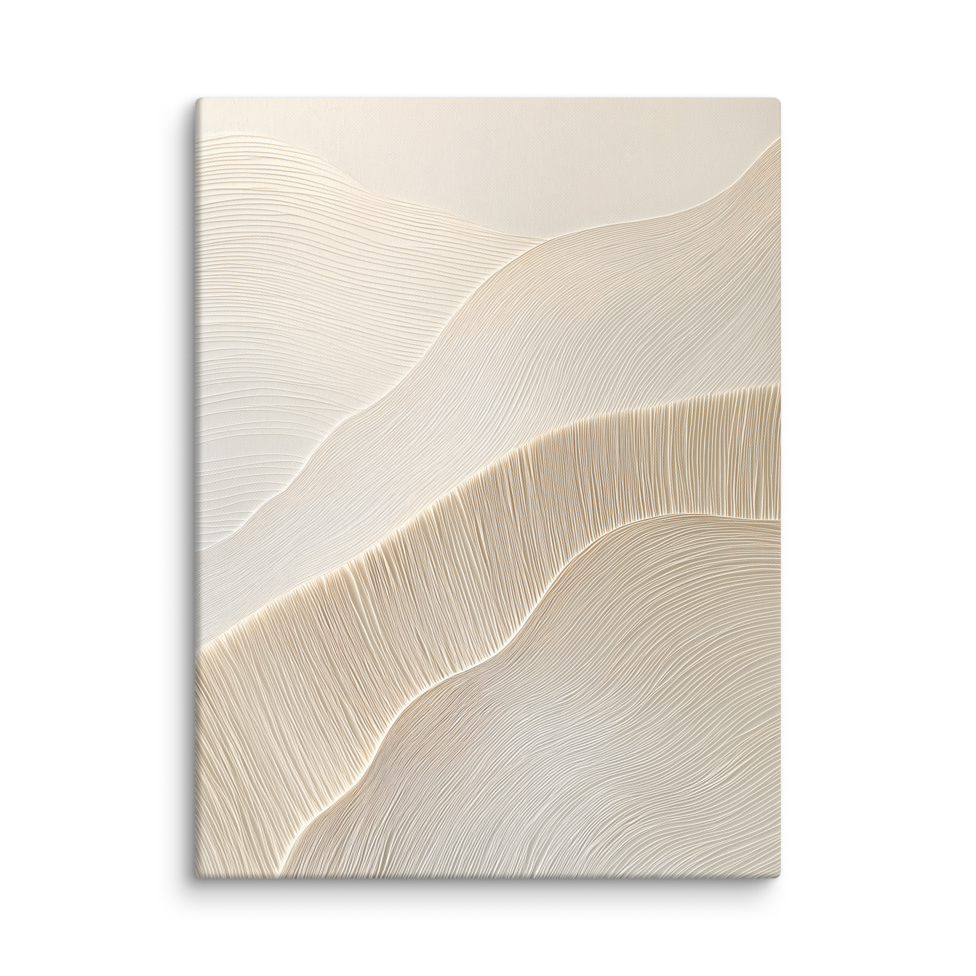 Paper Grain — Japandi wabi-sabi canvas, minimalist Japanese wall art