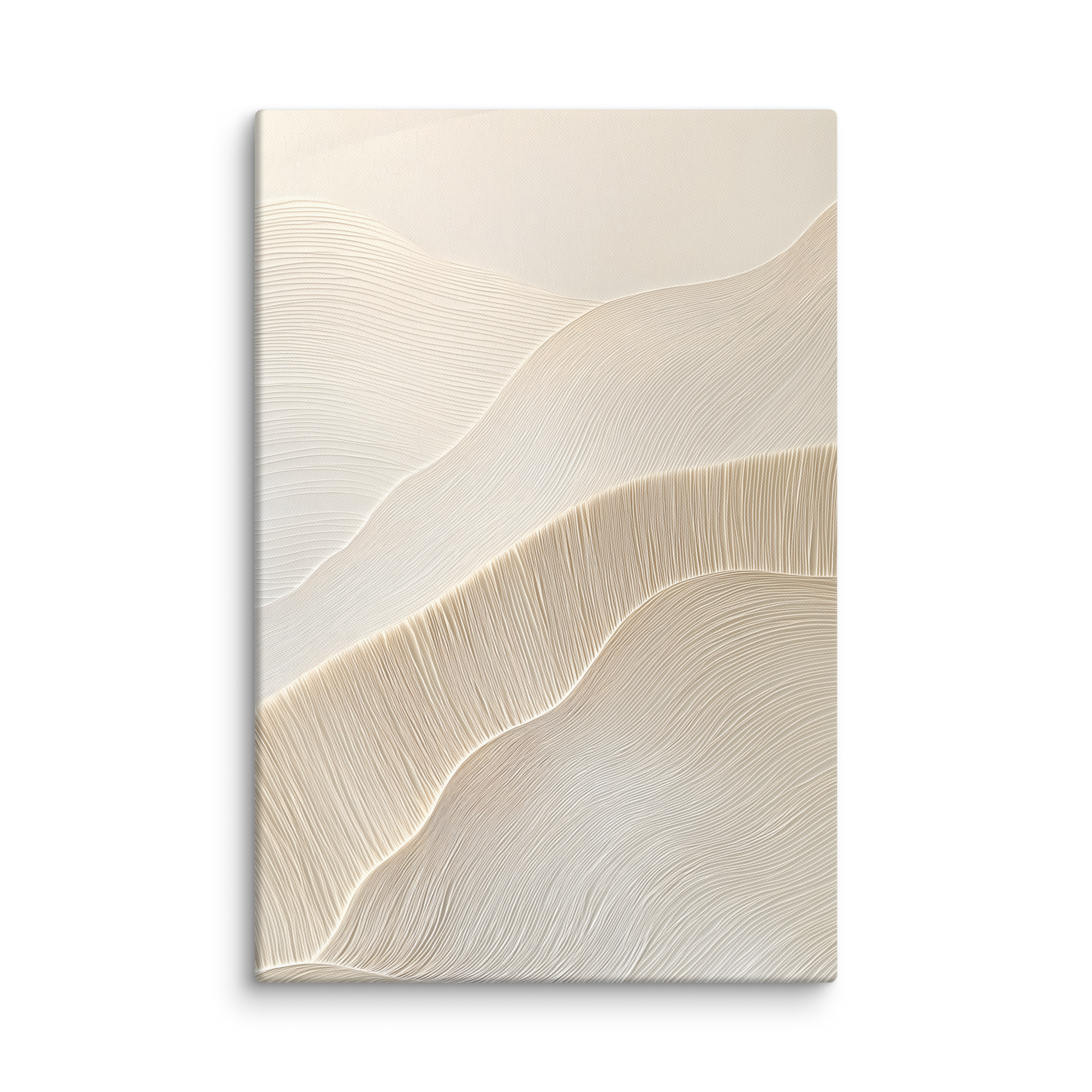 Paper Grain — Japandi wabi-sabi canvas, minimalist Japanese wall art