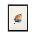 Single Leaf — Japandi ma framed print, minimalist Japanese wall art