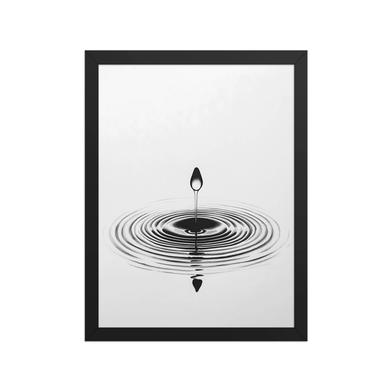 Waterdrop — Framed poster framed poster