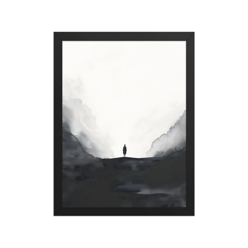 Distant Figure — Framed poster framed poster