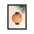 Paper Lantern — Japandi wabi-sabi framed print, minimalist Japanese wall art