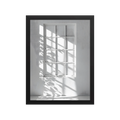Shadow Play — Japandi komorebi framed print, minimalist Japanese wall art