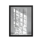 Shadow Play — Japandi komorebi framed print, minimalist Japanese wall art