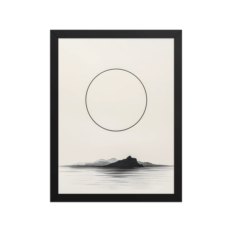 Circle and Space — Framed poster framed poster