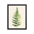Morning Fern — Japandi zen nature framed print, minimalist Japanese wall art