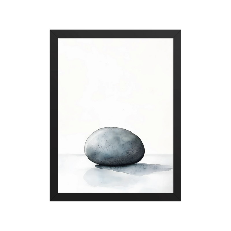 Worn Stone — Framed poster framed poster
