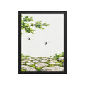 Seasons Garden · Swallow Path · Summer — Japanese minimalist zen nature framed wall art