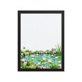 Seasons Garden · Lily Pond · Summer — Japanese minimalist zen nature framed wall art