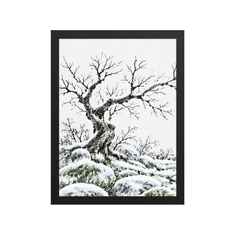 Seasons Garden · Bare Tree · Winter — Framed poster framed poster