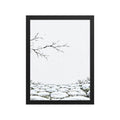 Seasons Garden · Snow Path · Winter — Japanese minimalist zen nature framed wall art