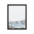Seasons Garden · Still Pond · Winter — Japanese minimalist zen nature framed wall art