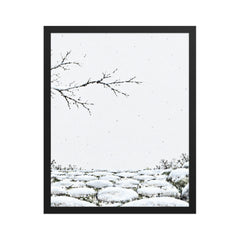 Seasons Garden · Snow Path · Winter — Framed poster