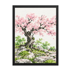 Seasons Garden · Cherry Tree · Spring — Framed poster