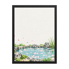 Seasons Garden · Petal Pond · Spring — Framed poster