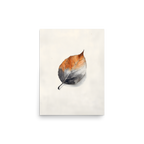 Single Leaf — Japandi ma poster, minimalist Japanese wall art print