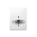 Waterdrop — Japandi zen nature poster, minimalist Japanese wall art print