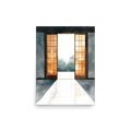 Open Door — Japandi ma poster, minimalist Japanese wall art print