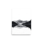 Still Water — Japandi zen ink poster, minimalist Japanese wall art print