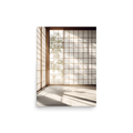 Shoji Light — Japandi komorebi poster, minimalist Japanese wall art print
