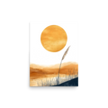 Golden Hour — Japandi komorebi poster, minimalist Japanese wall art print