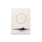 Circle and Space — Japandi ma poster, minimalist Japanese wall art print