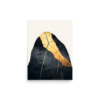 Kintsugi Lines — Japandi wabi-sabi poster, minimalist Japanese wall art print