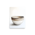 Clay Form — Japandi wabi-sabi poster, minimalist Japanese wall art print