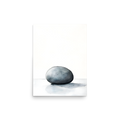 Worn Stone — Japandi wabi-sabi poster, minimalist Japanese wall art print