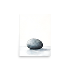 Worn Stone — Japandi wabi-sabi poster, minimalist Japanese wall art print