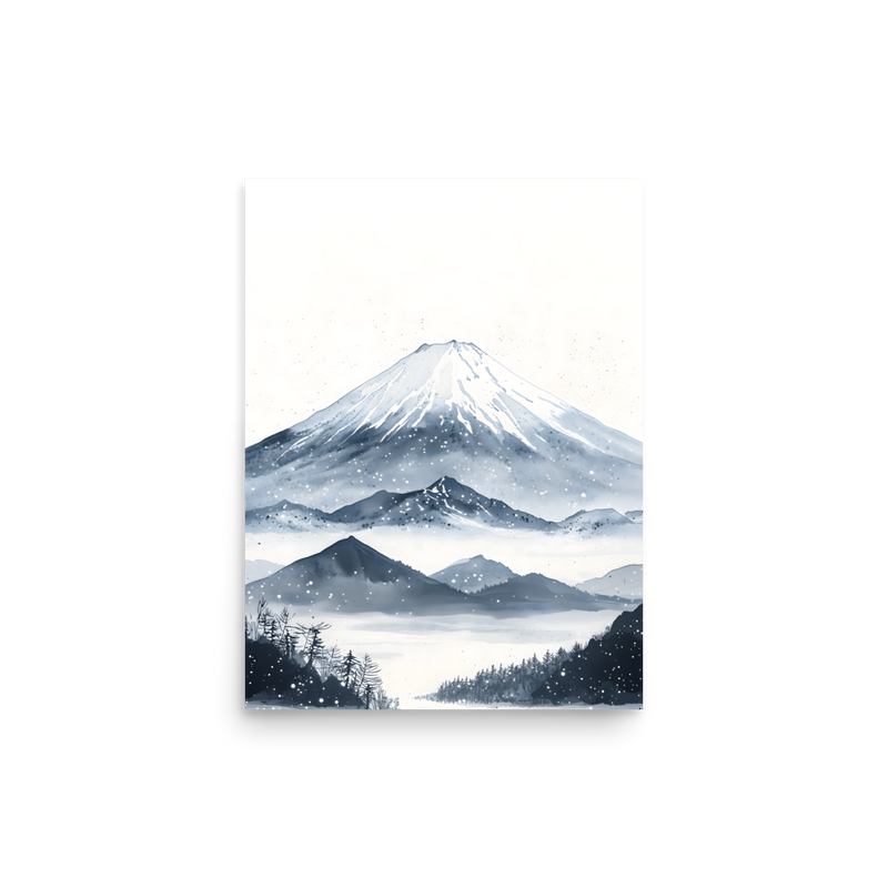 Winter Fuji poster