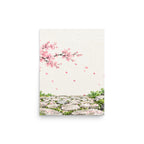 Seasons Garden · Stone Path · Spring — Japanese minimalist zen nature poster wall art