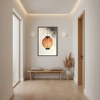 Paper Lantern — Japandi wabi-sabi wall art in a hallway setting